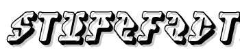 Stupefaction-3d font